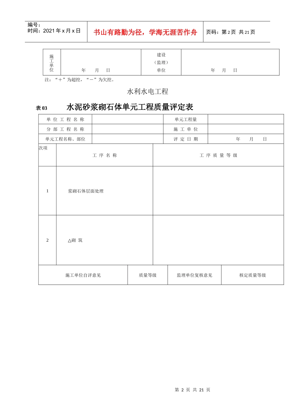 质量评定表2686764337_第2页