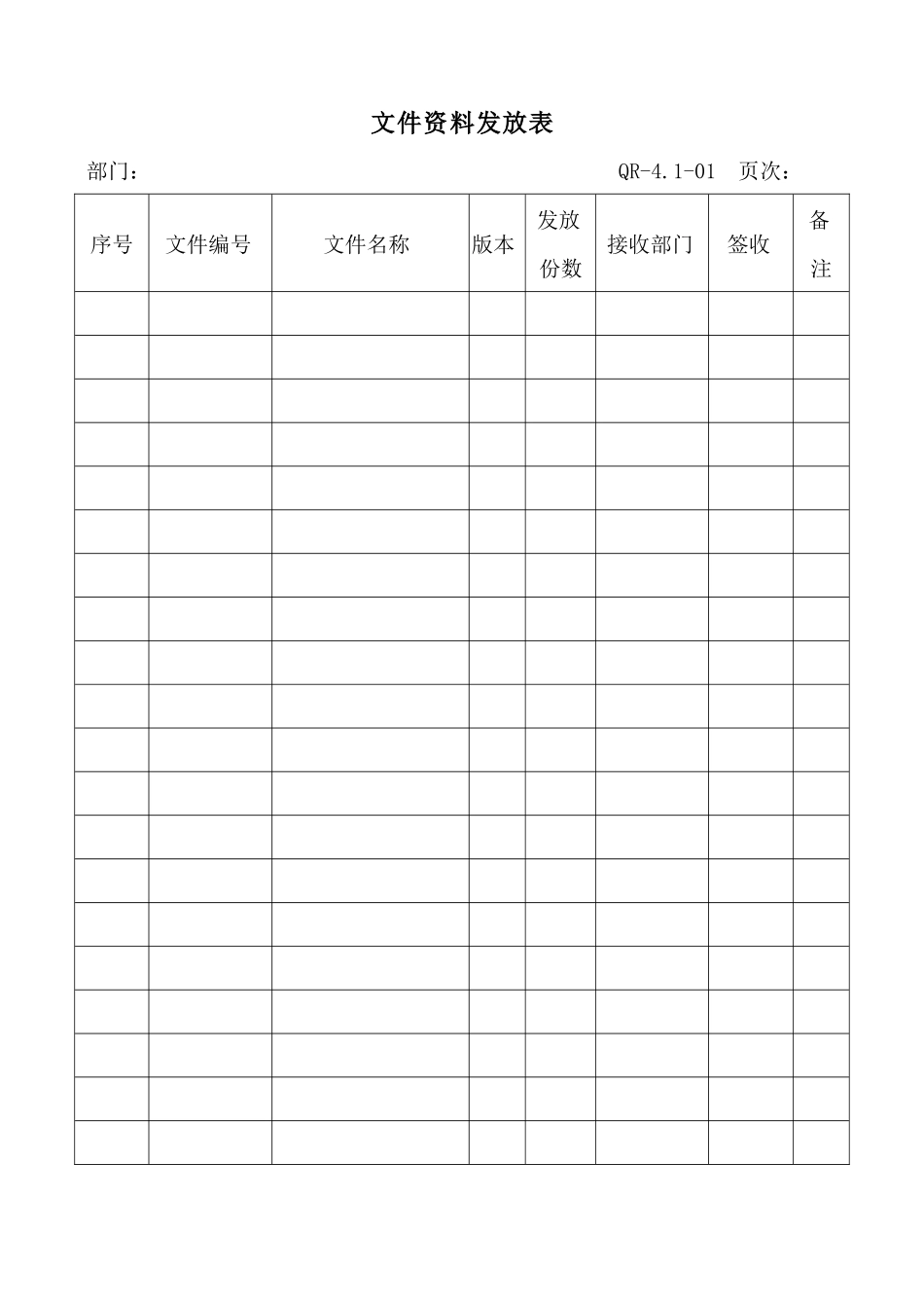 ISO9001申请认证表格大全_第1页