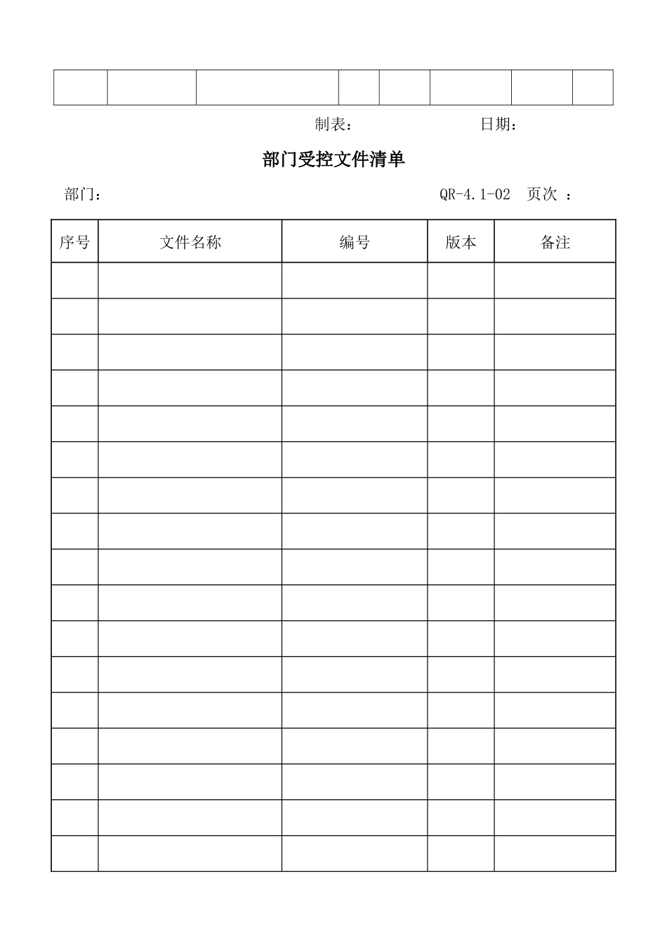 ISO9001申请认证表格大全_第2页