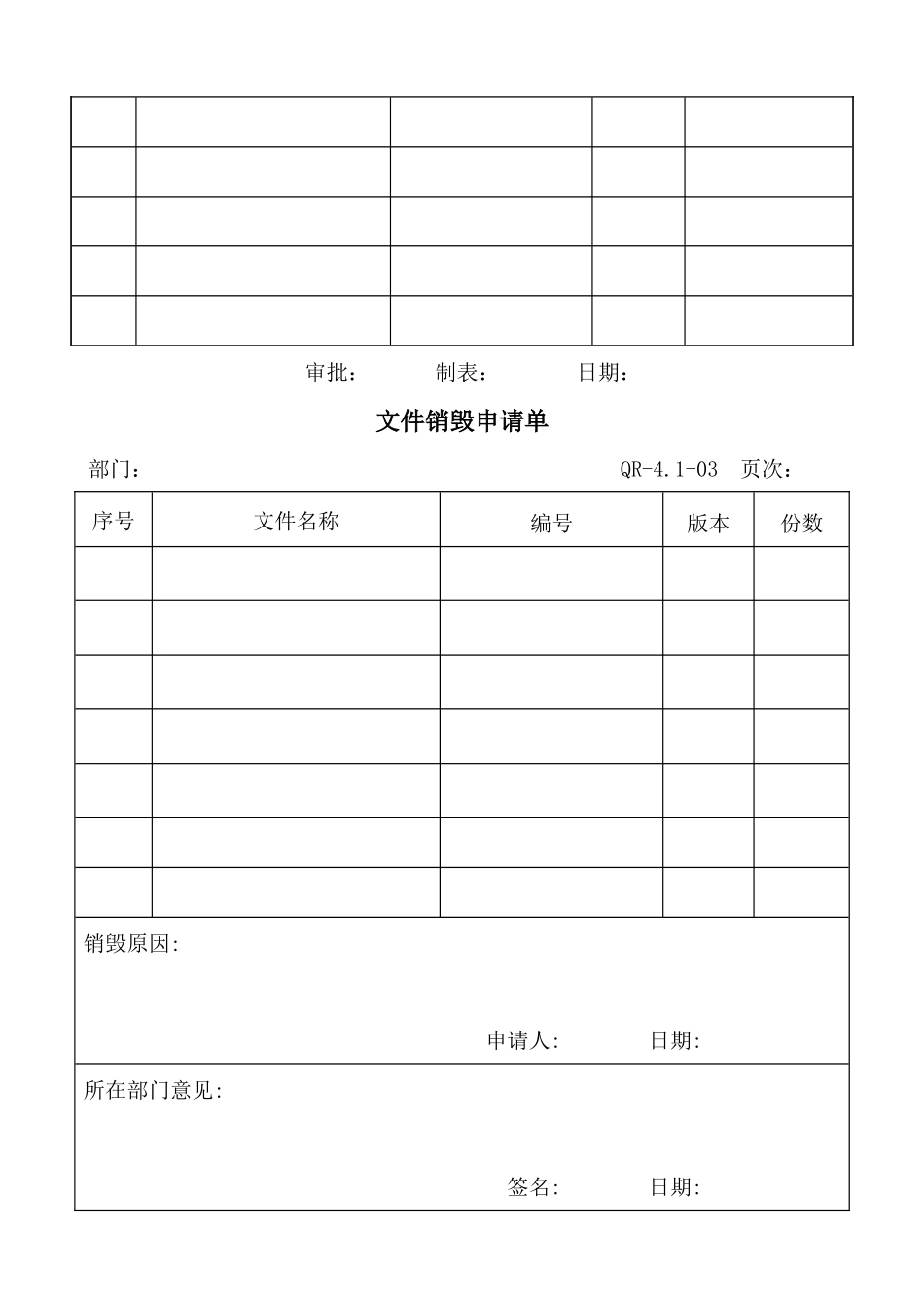 ISO9001申请认证表格大全_第3页