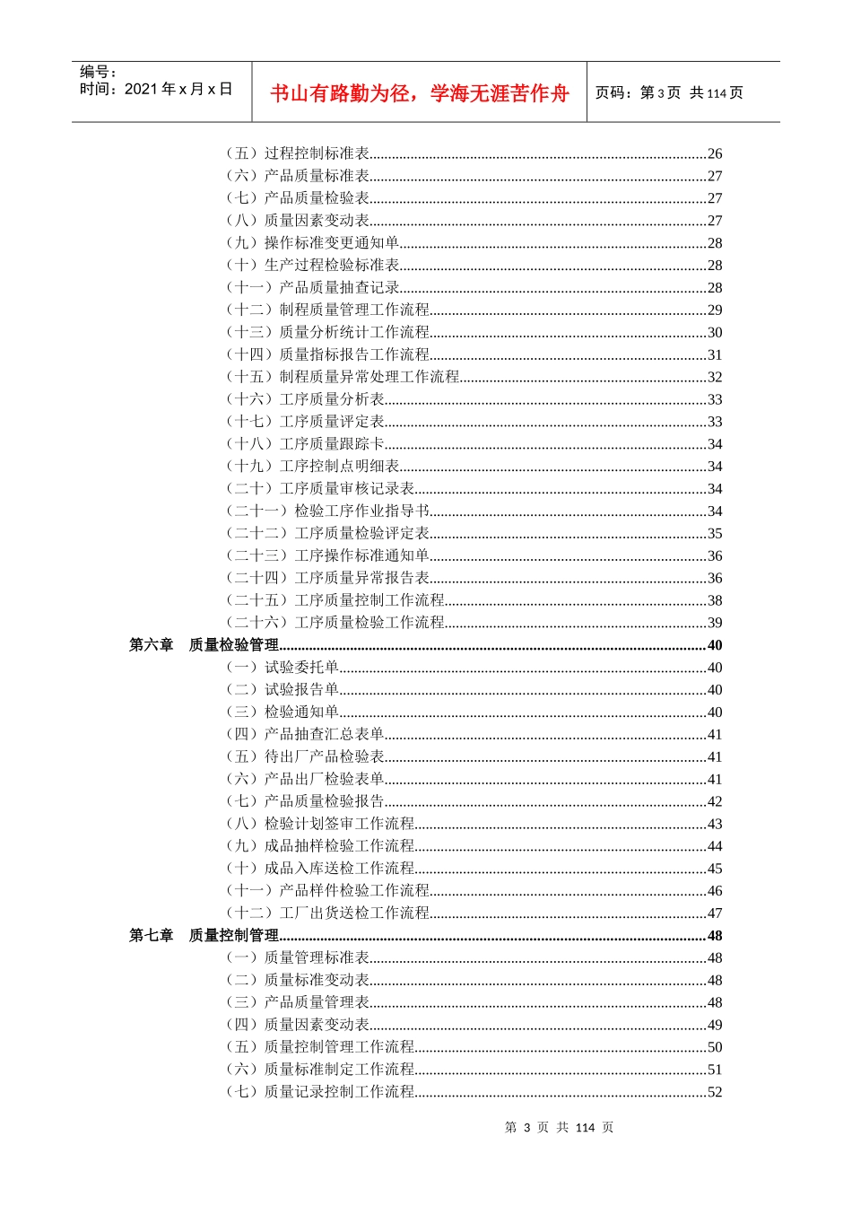 完整质量管理表格(100_第3页