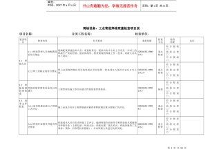 一体化项目现场设备工业管道焊接质量检查表检查表