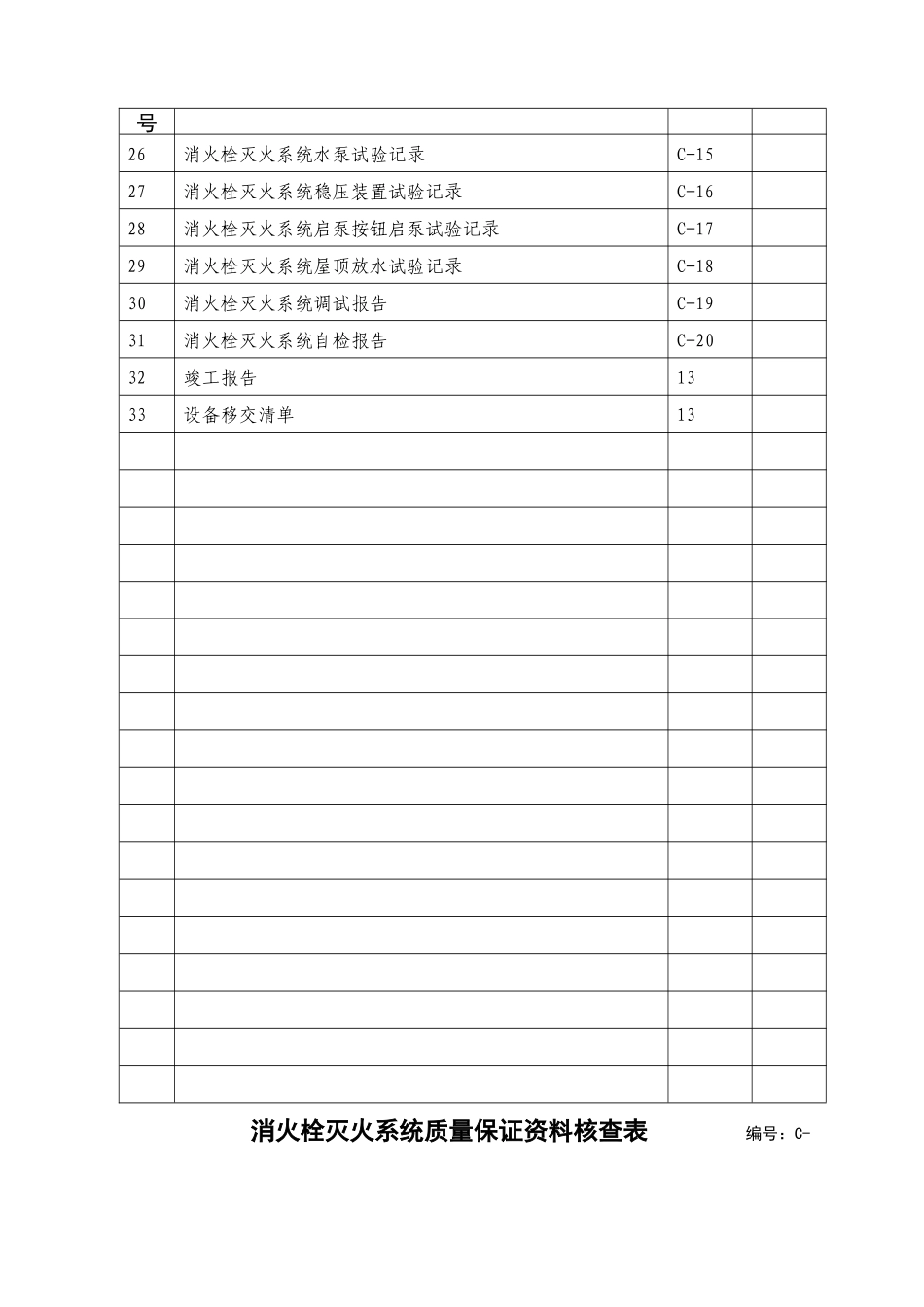 消火栓灭火系统施工安装质量记录_第3页