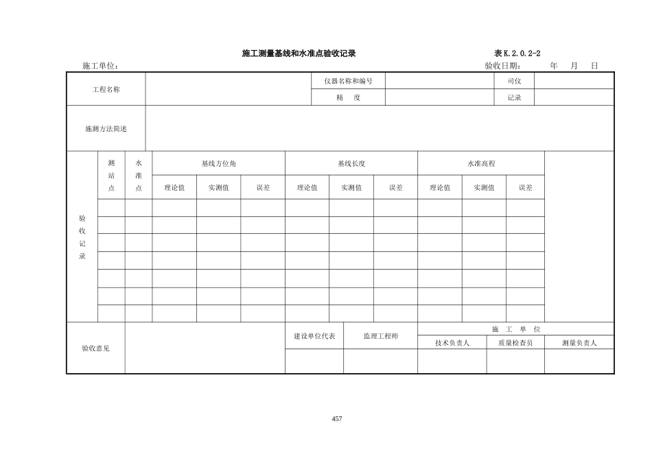 水运工程质量检验标准-质量控制资料附表word版_第2页