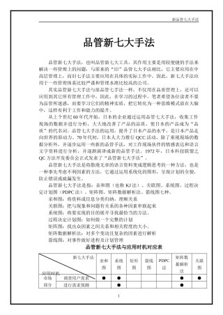 (QC7大手法-精选教程=品管新七大手法精选之教程(T0