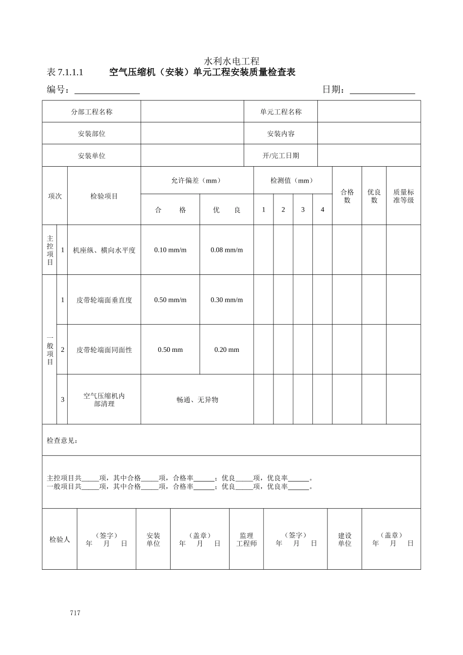 质量评定专用表格——水力机械(吉林编)_第3页