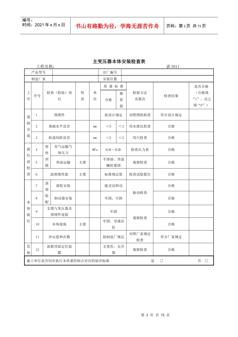变电站电气安装质量控制点_第2页