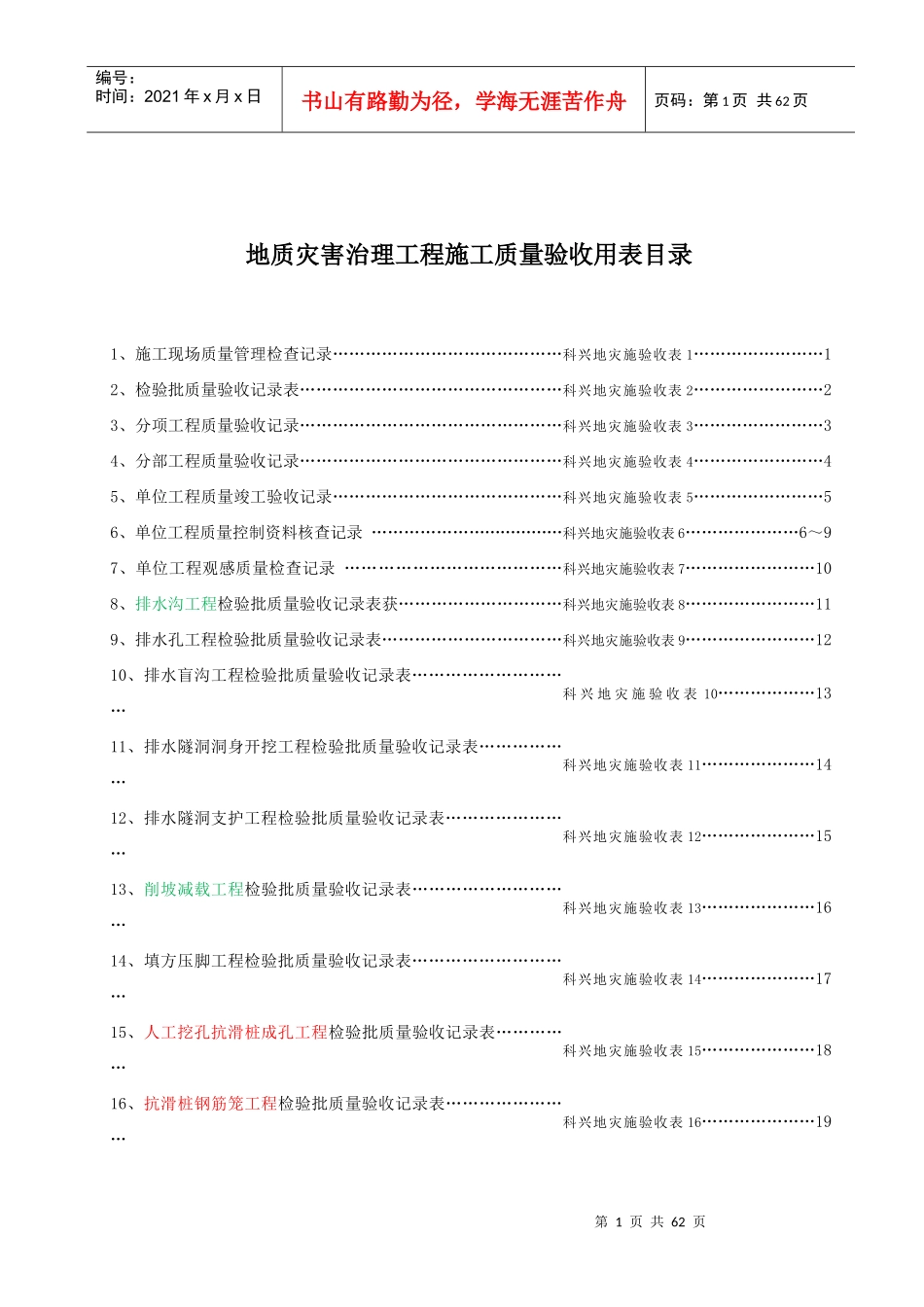 模板-xiugai施工质量验收用表_第2页
