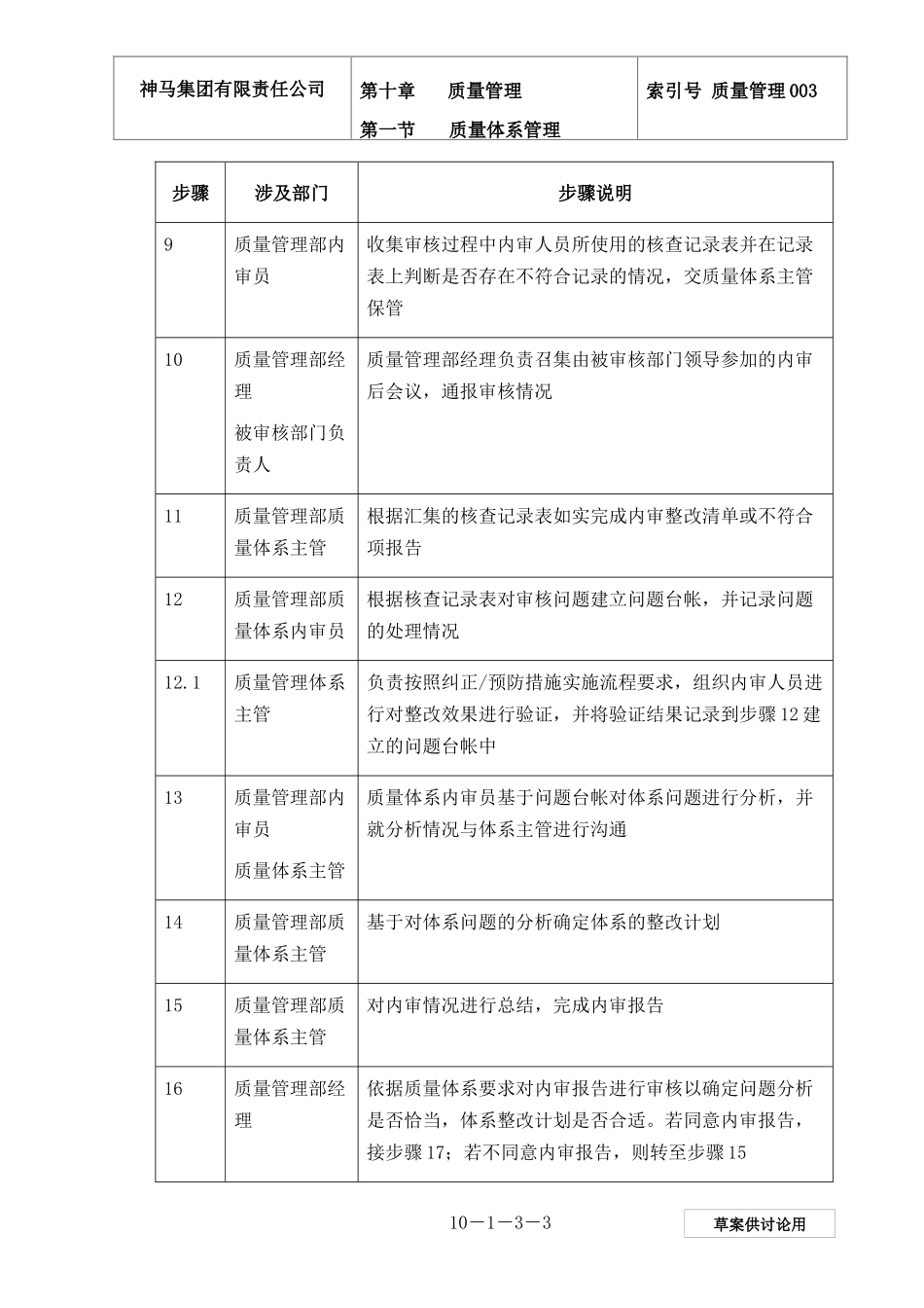 某公司质量体系内部审核_第3页
