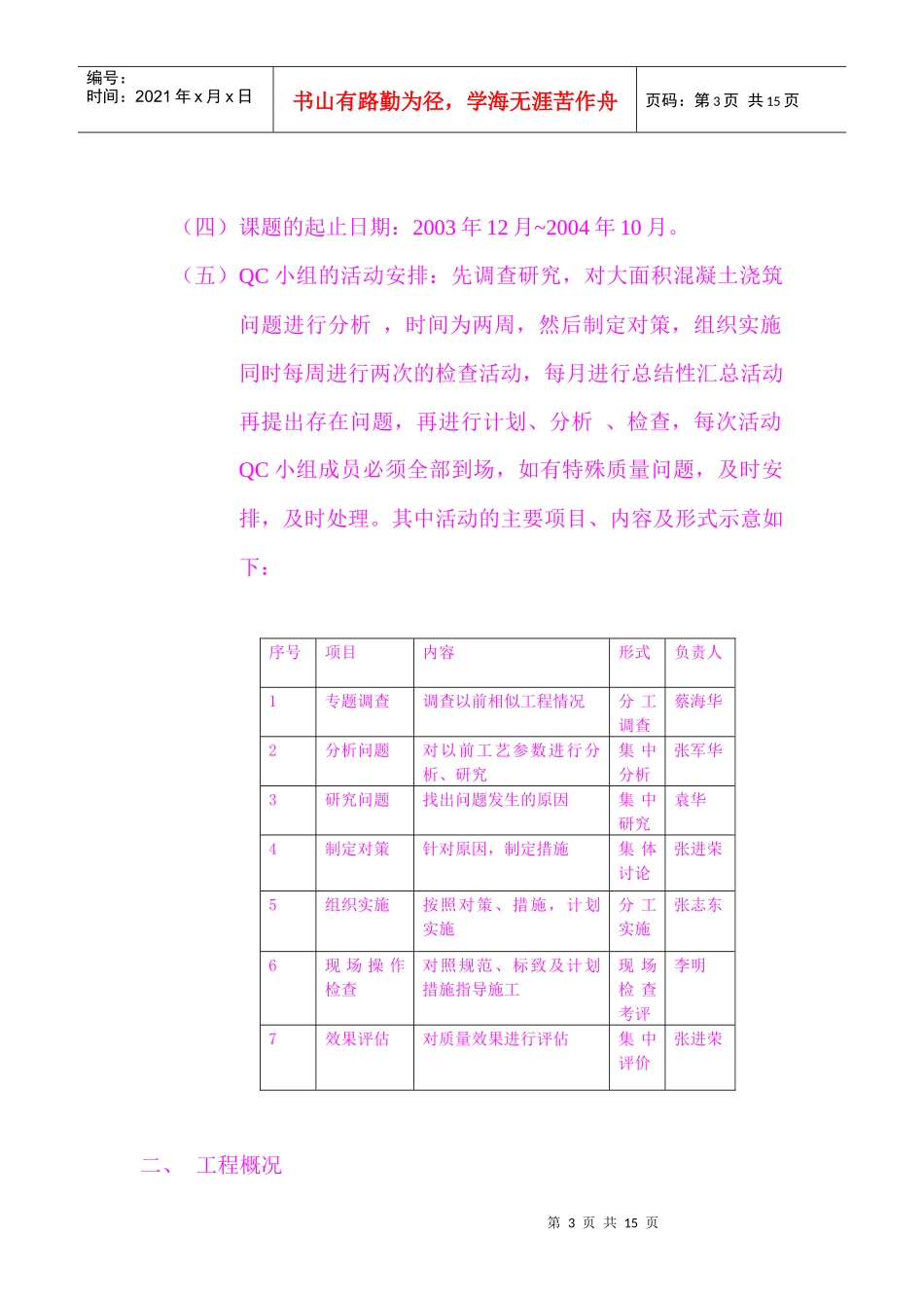 管桩的QC小组课题攻关_第3页
