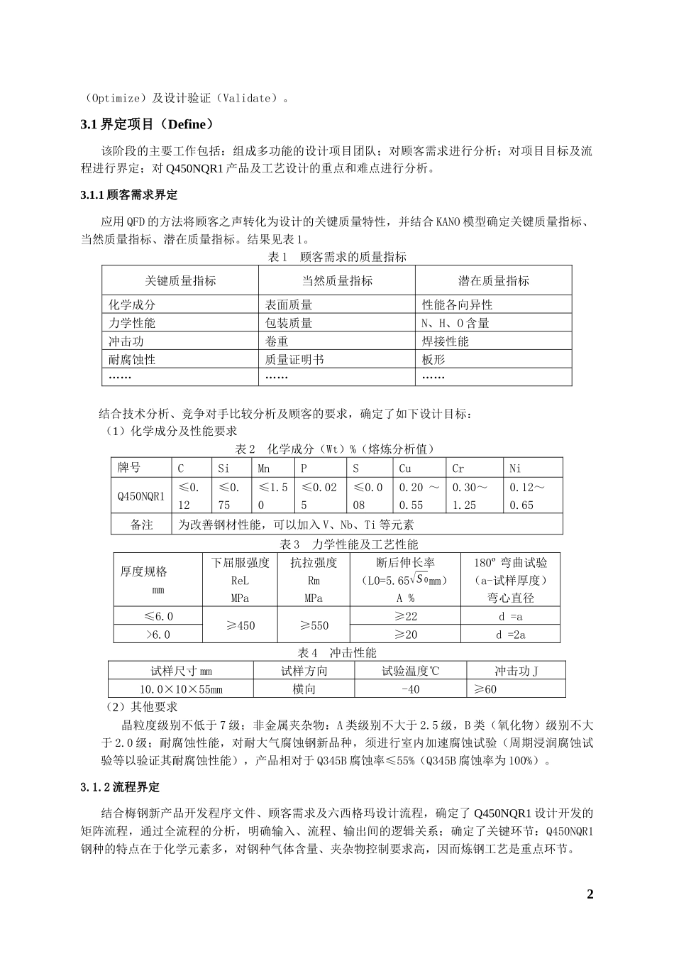 六西格玛设计在新钢种开发试制中的应用_第2页