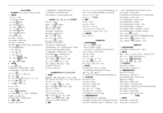 高中化学方程式全集-人教版