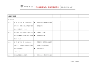 TS16949质量体系评定检查清单