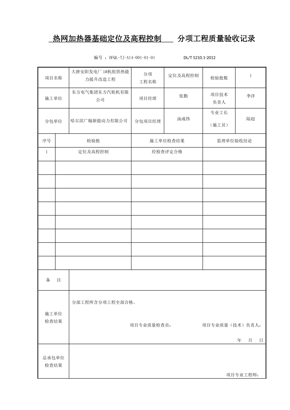 土建检验批质量验收记录培训资料_第1页