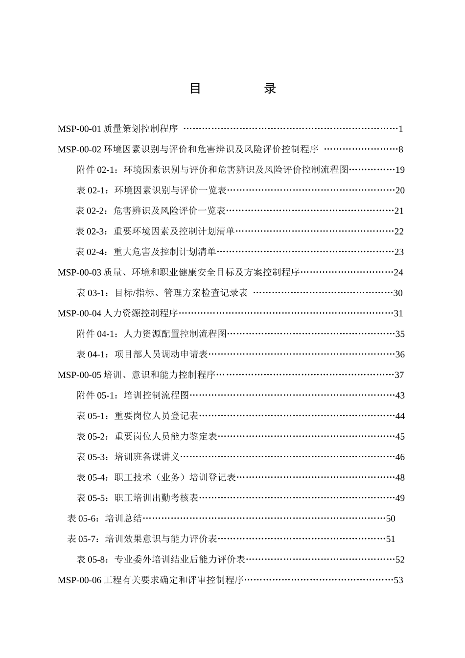 MSP-00-01质量策划控制程序_第1页