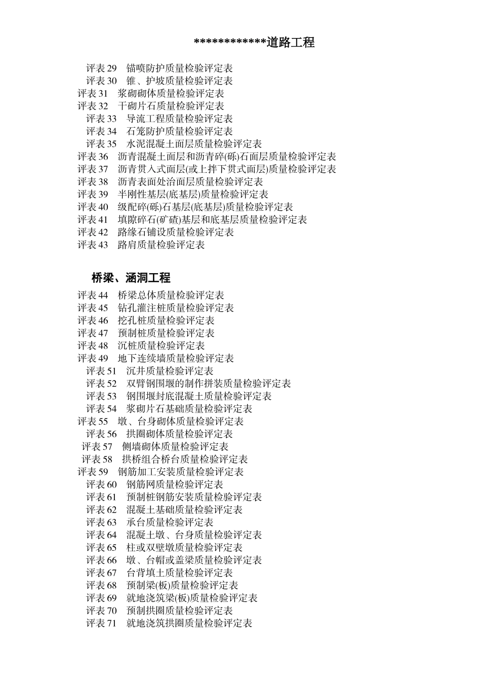 公路工程质量评定表（DOC200页）_第2页
