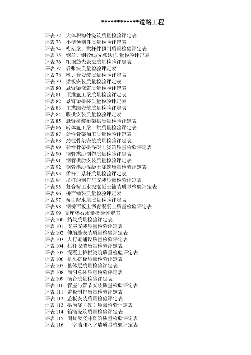 公路工程质量评定表（DOC200页）_第3页