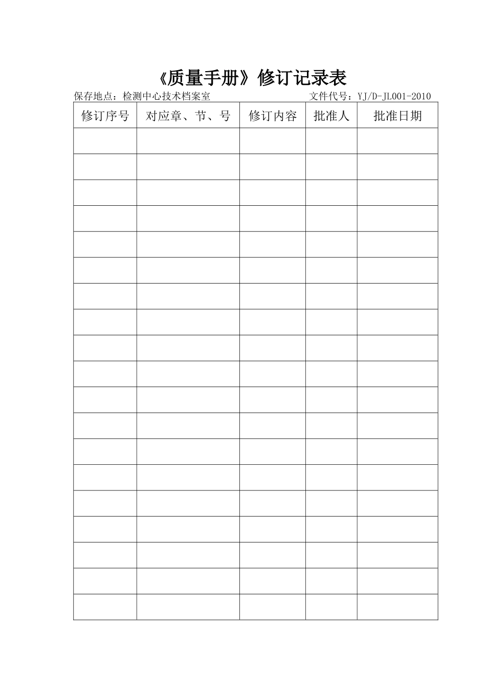 质量记录表格001-055_第1页