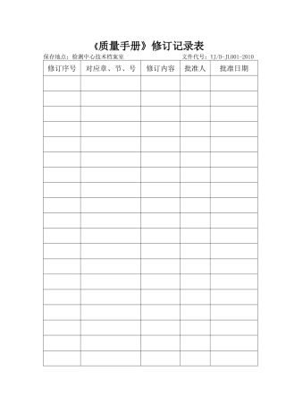 质量记录表格001-055