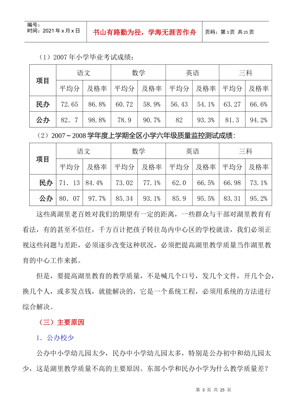 狠抓管理强化教研提高质量_第3页
