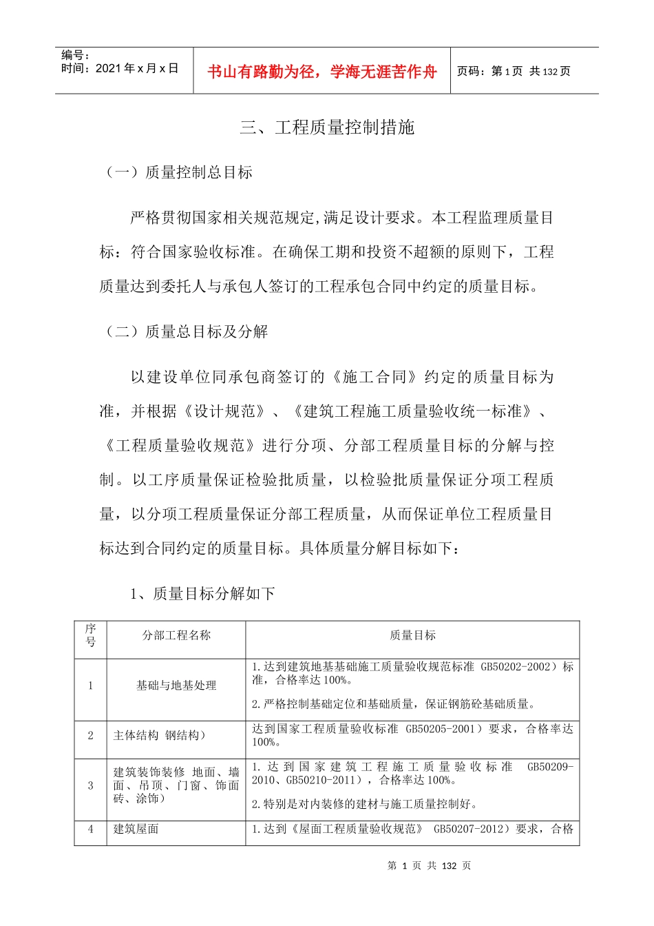 工程质量控制措施概述_第1页