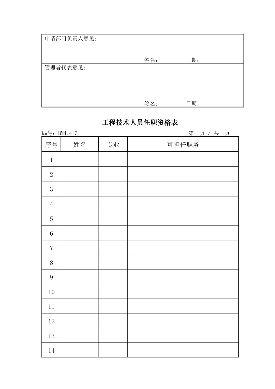 建筑设计企业质量管理表格_第3页
