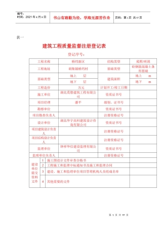 质量监督方案