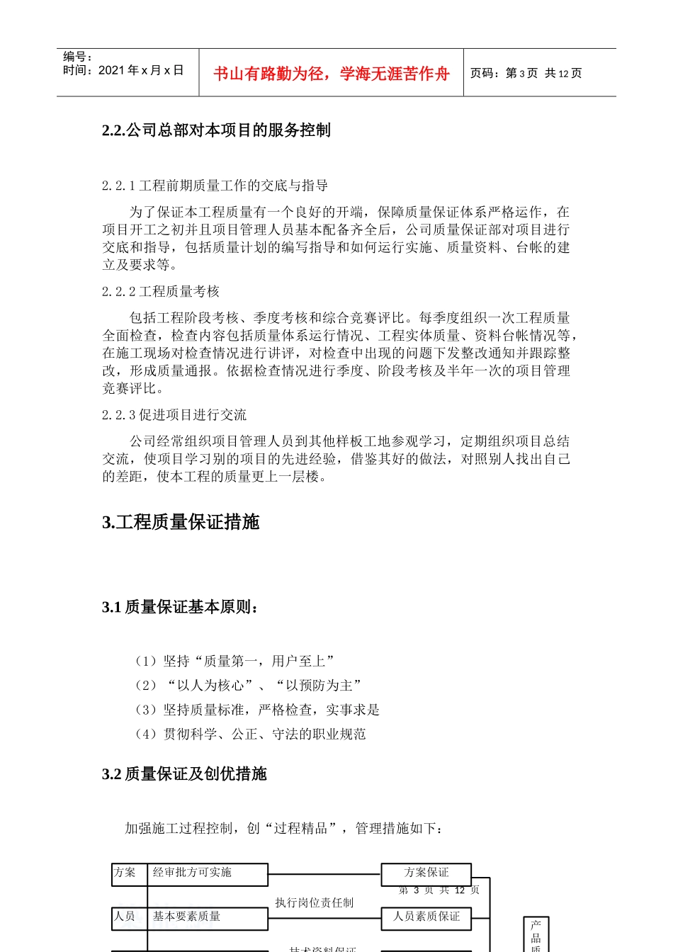 工程质量保证措施及其体系_第3页