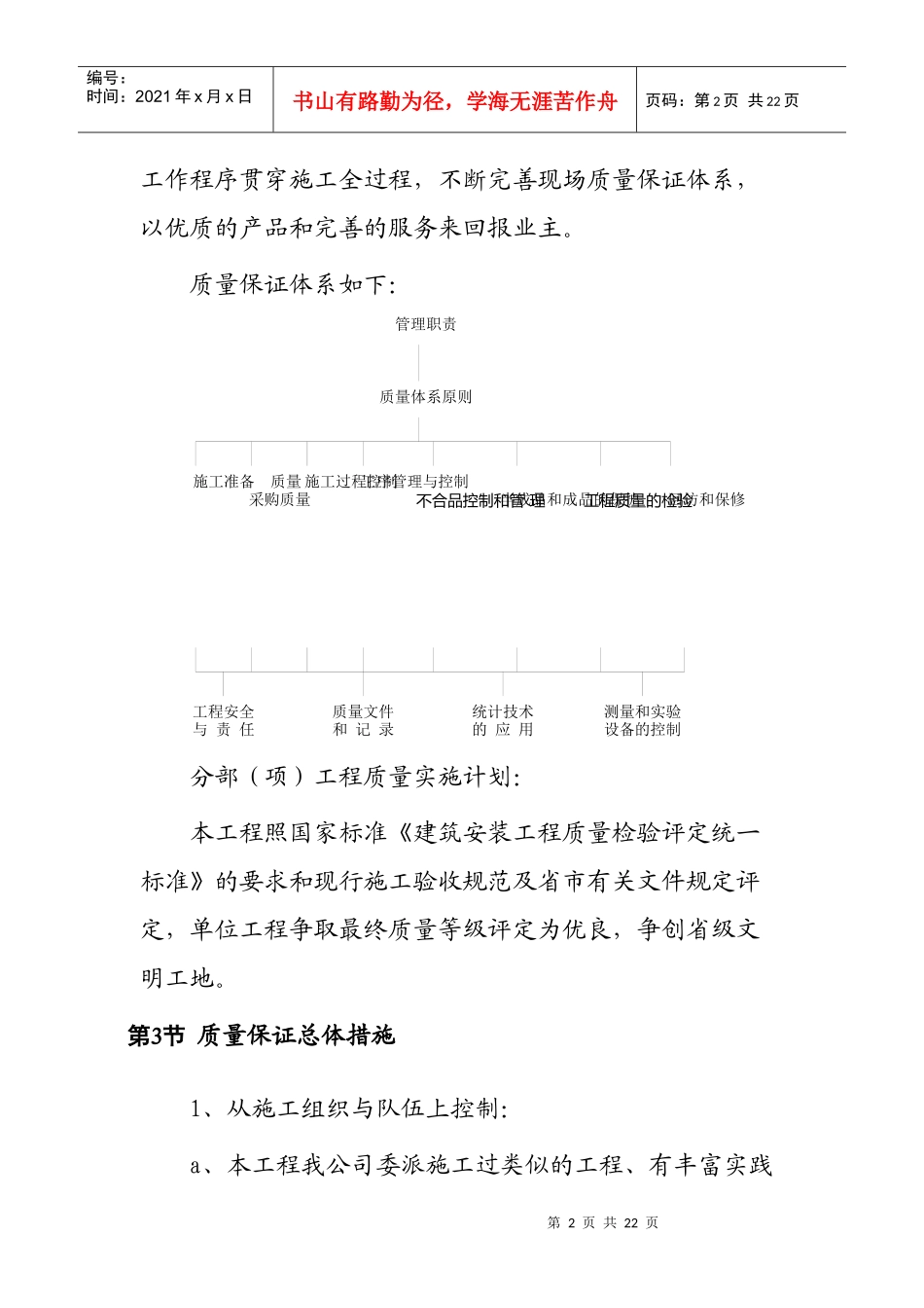 质量管理体系方案_第2页