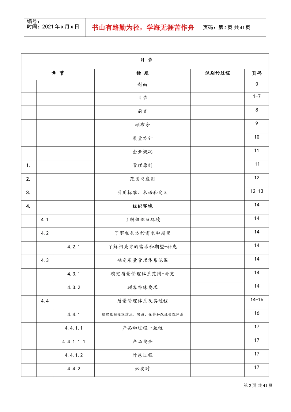 IATF16949质量手册范本(DOC44页)_第2页