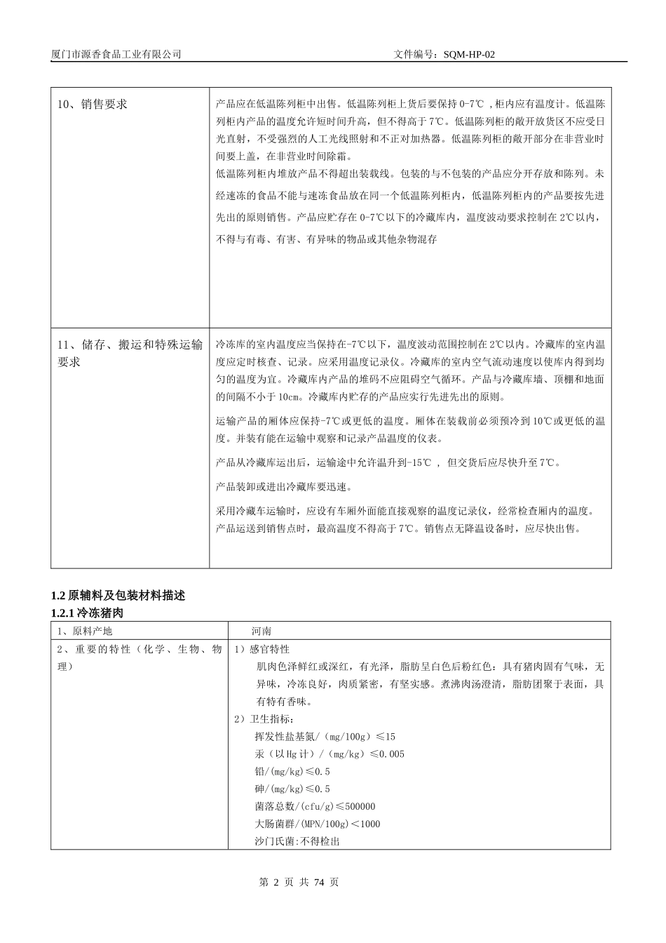 (SQM-HP-02)火腿haccp计划书(XXXX0215)_第2页