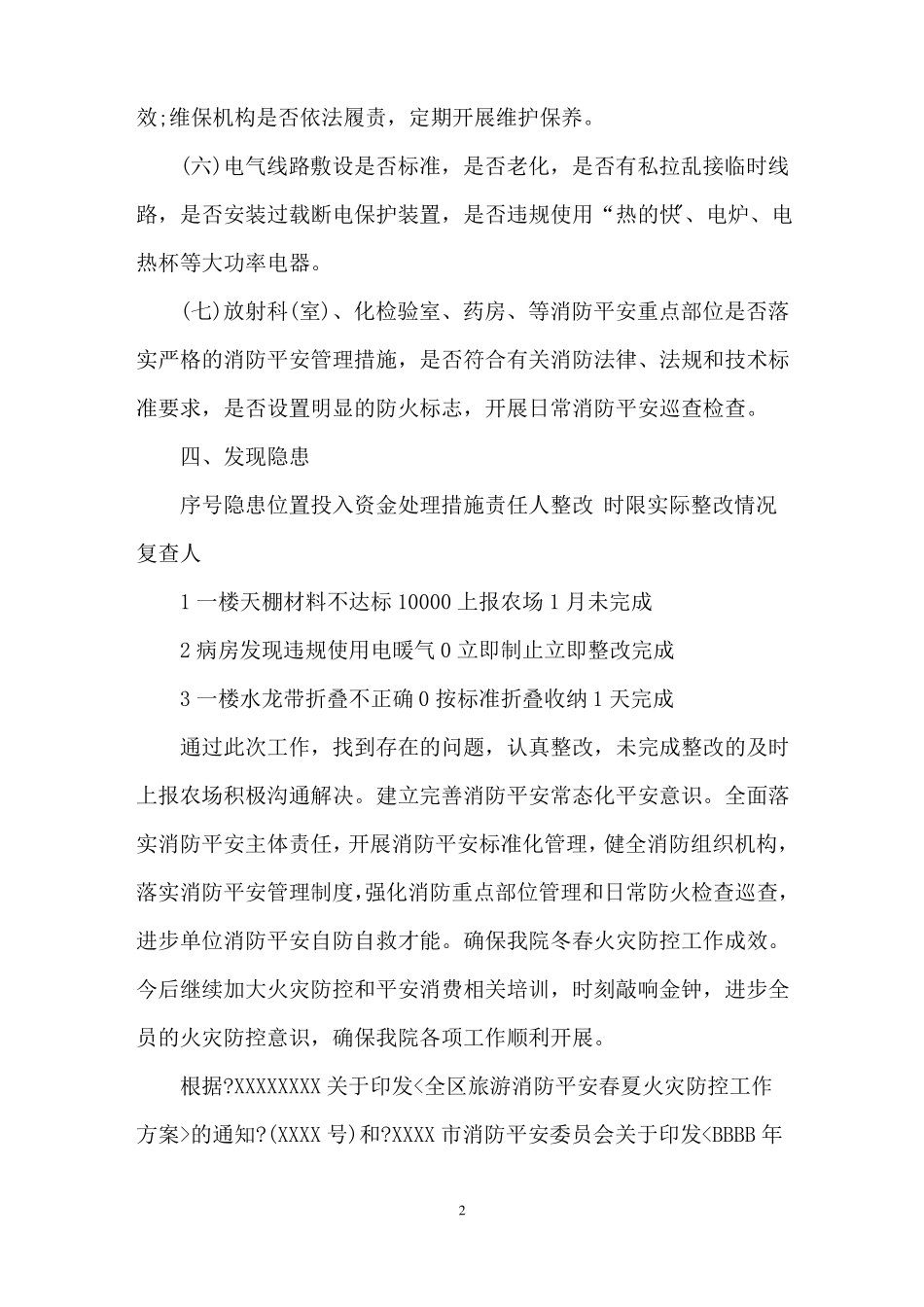 最新冬春火灾防控工作总结_第2页