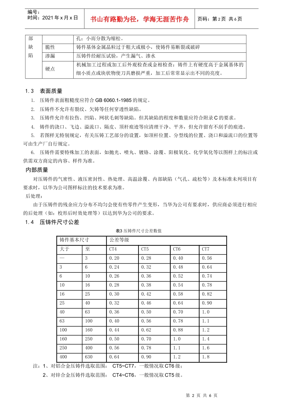 1压铸件质量要求_第2页
