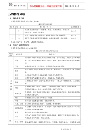 1压铸件质量要求