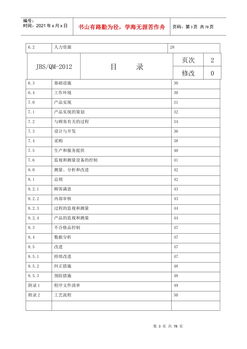 JBS质量手册_第3页