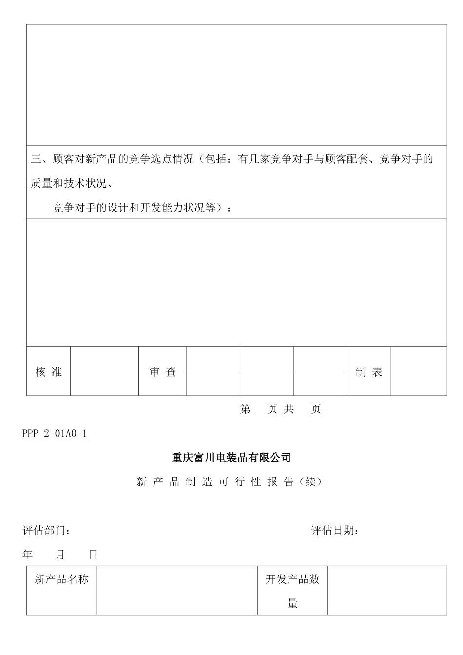产品先期策划所有表格(doc 152)_第2页