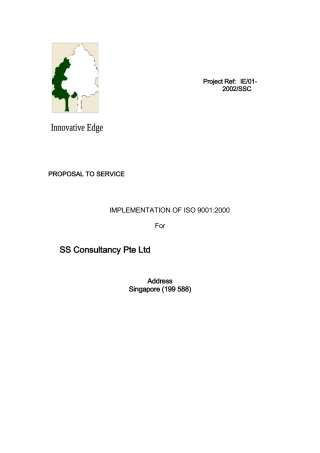IMPLEMENTATION OF ISO 90012000