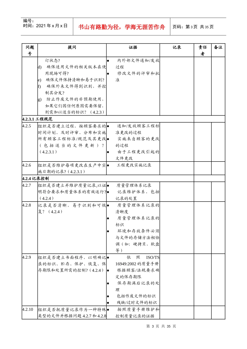 TS16949检查表_第3页