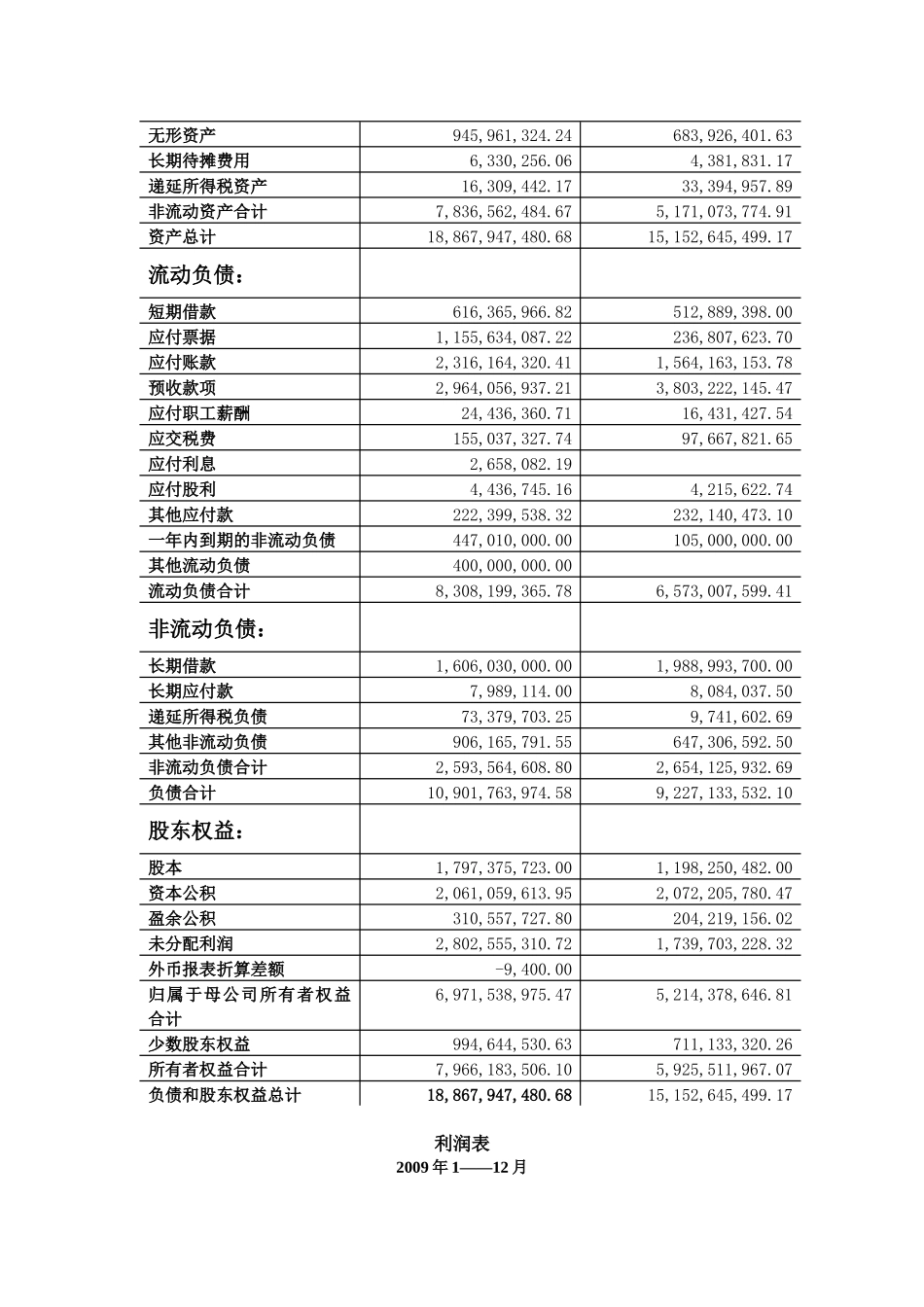 特变电工股份有限公司财务报告分析_第3页