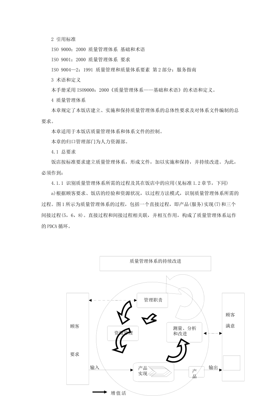 XX饭店质量手册(39P)_第3页