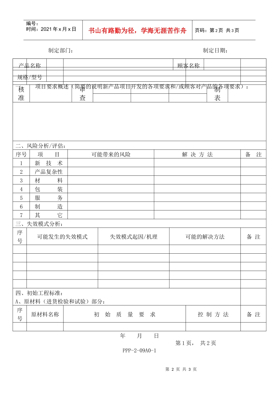 APQP产品保证计划_第2页