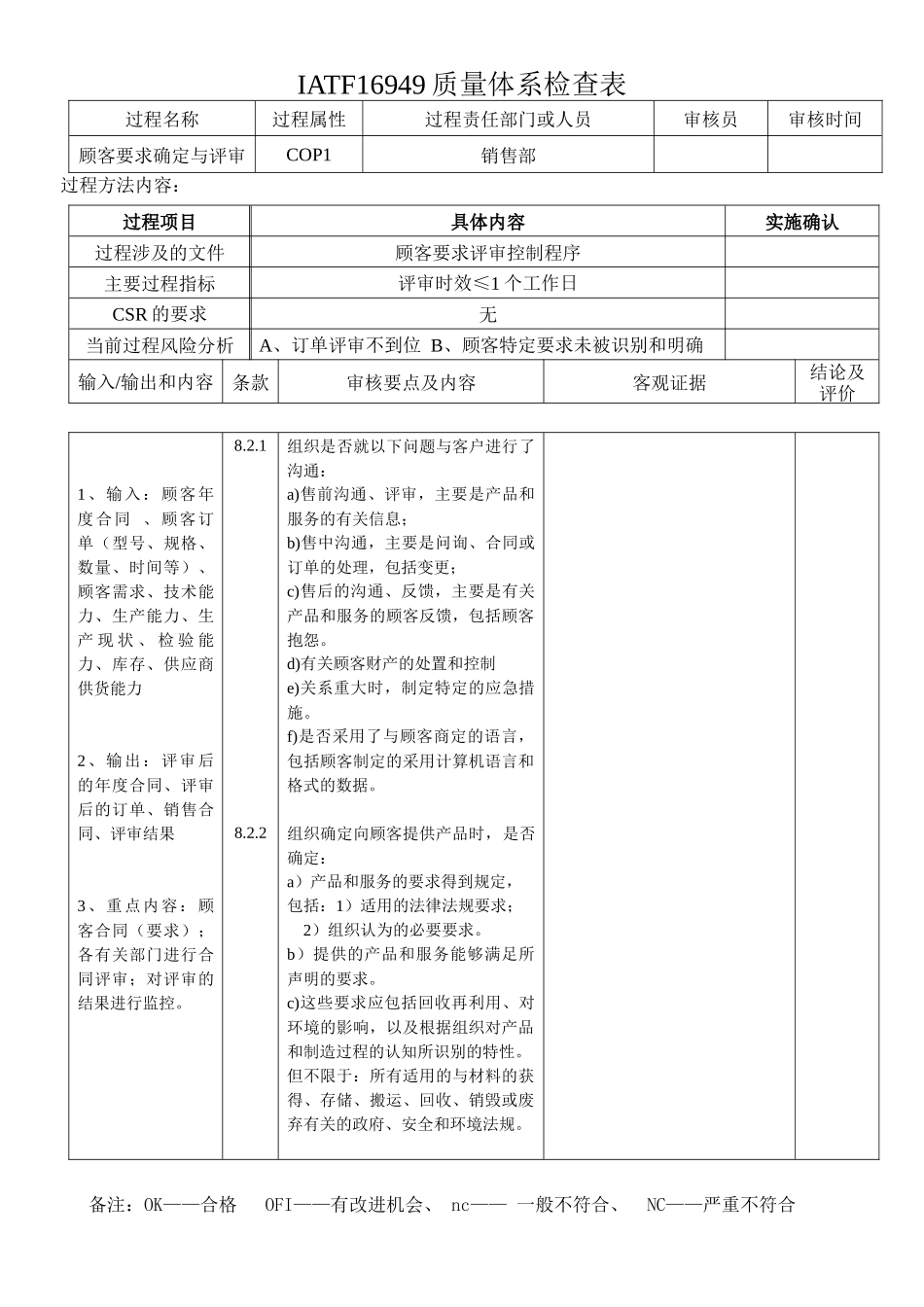 IATF16949审核表_第1页