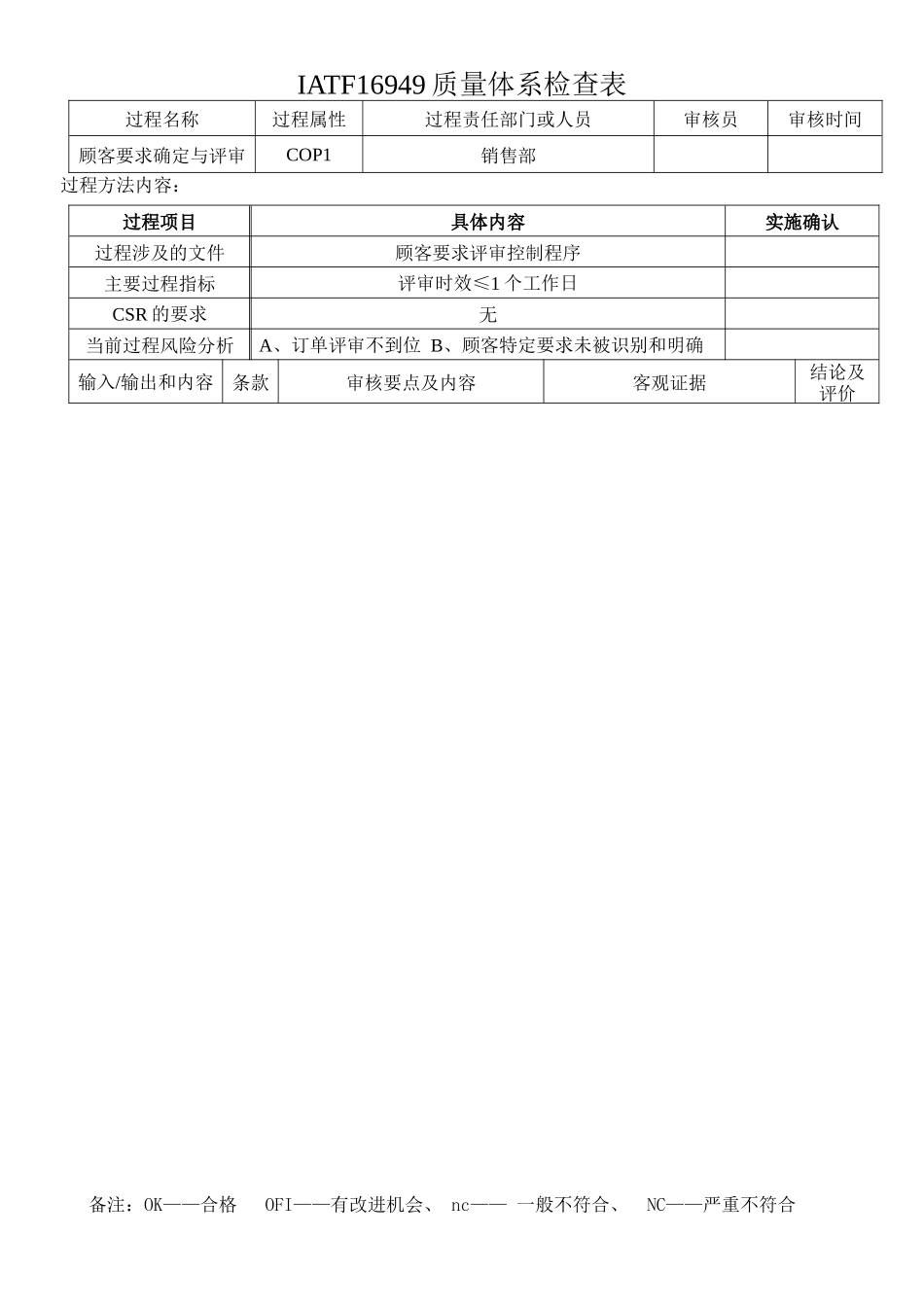 IATF16949审核表_第3页