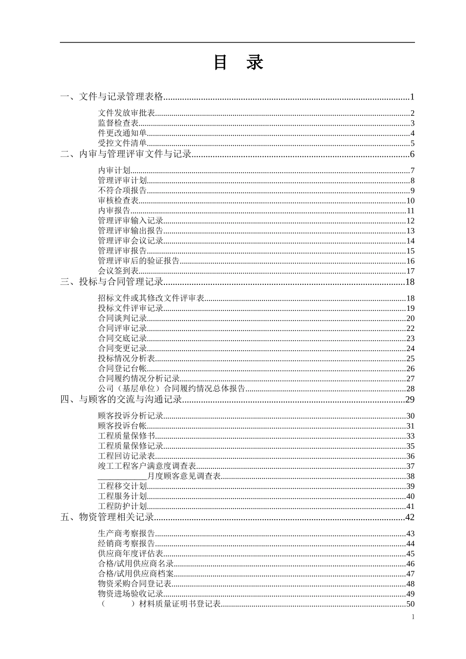 质量体系运行记录表格汇编(新)_第3页