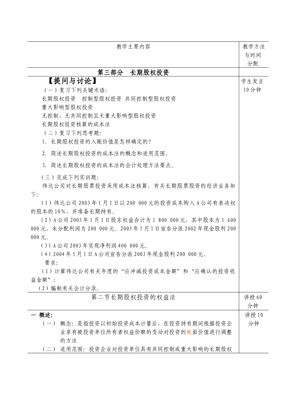 第三部分长期股权投资第二单元教学方案_第2页