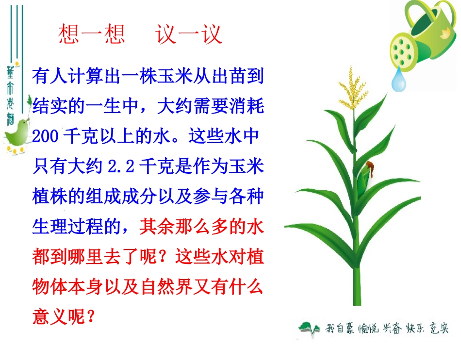 绿色植物与生物圈的水循环_第1页