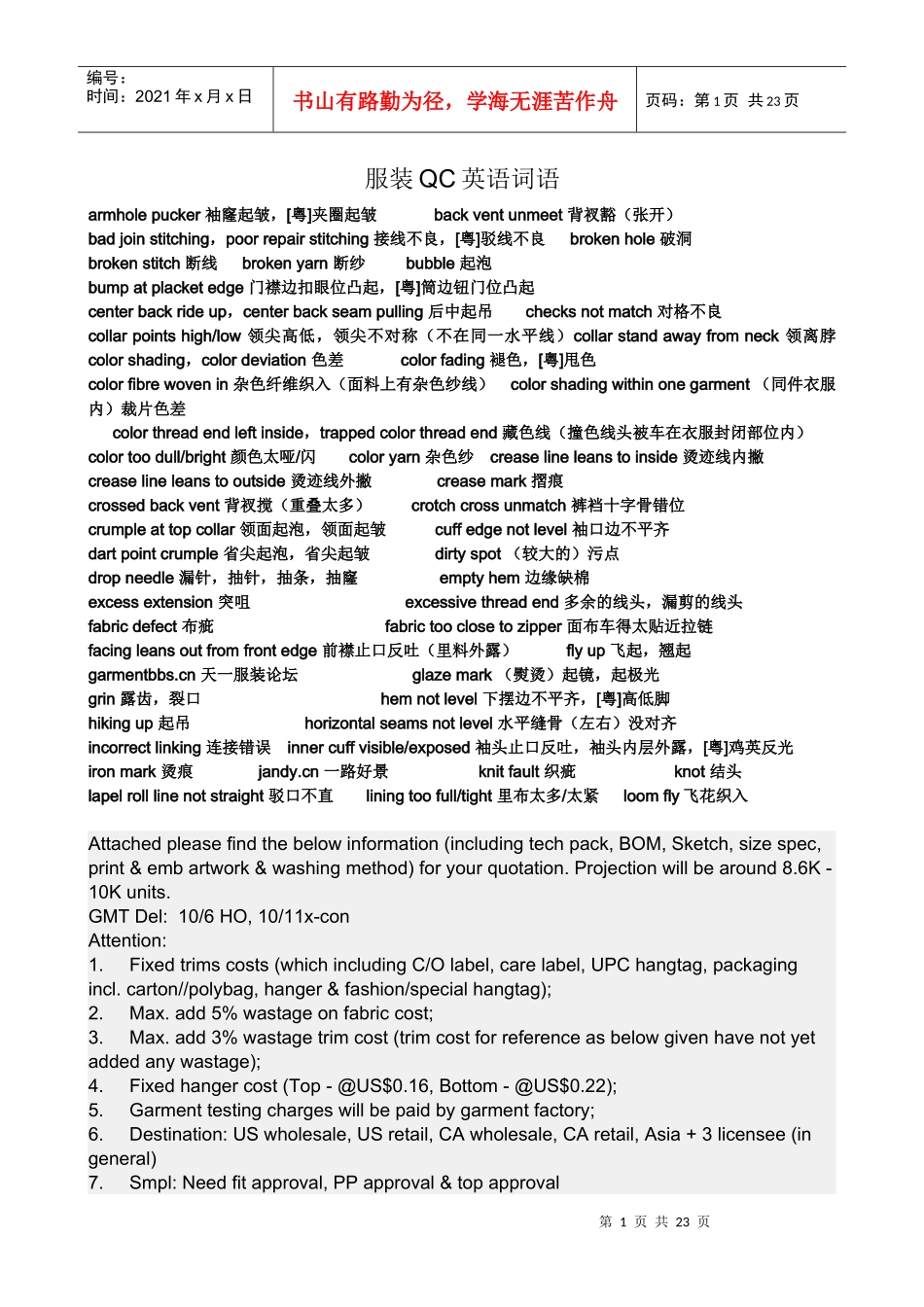 服装QC英语词语_第1页