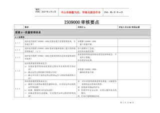 iso9000审核要点