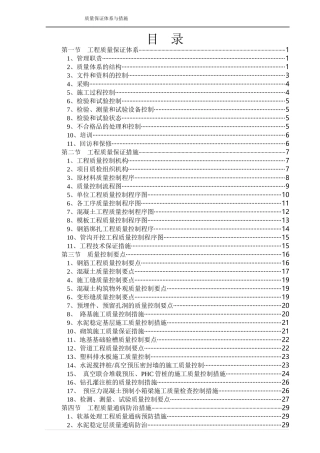 质量保证体系与措施