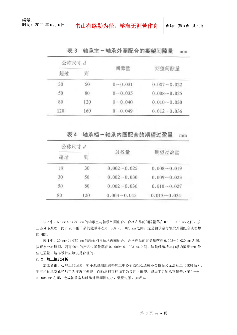 调整轴承配合公差提高电机装配质量_第3页
